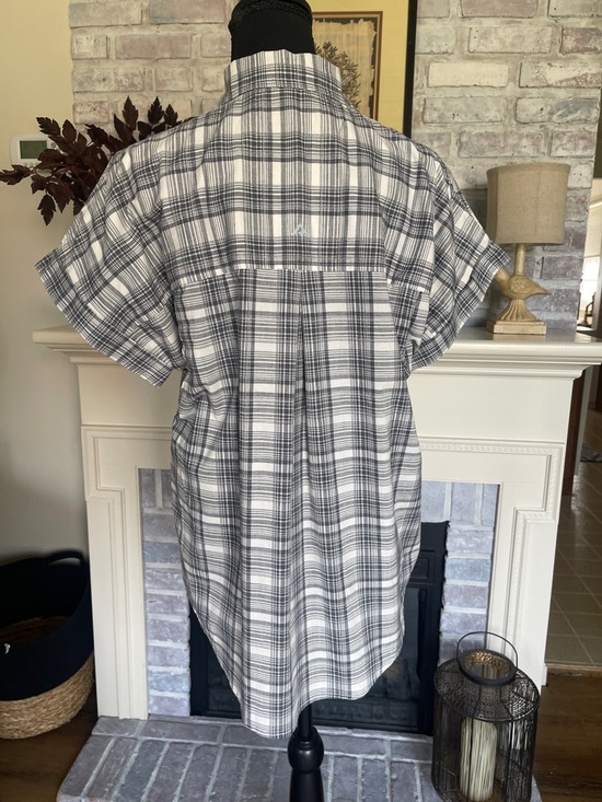 Ridgecut Toughwear Women’s Plaid Short Sleeve Button Down Shirt with Pockets Med - Picture 4 of 13